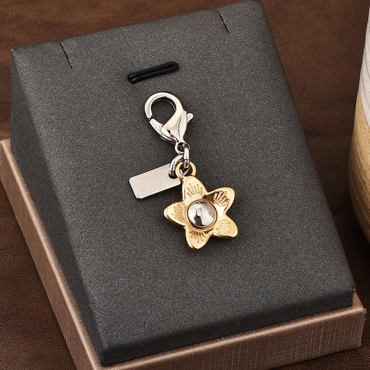 Mini Charm „Star“ – Eleganter Schlüsselanhänger in Goldoptik