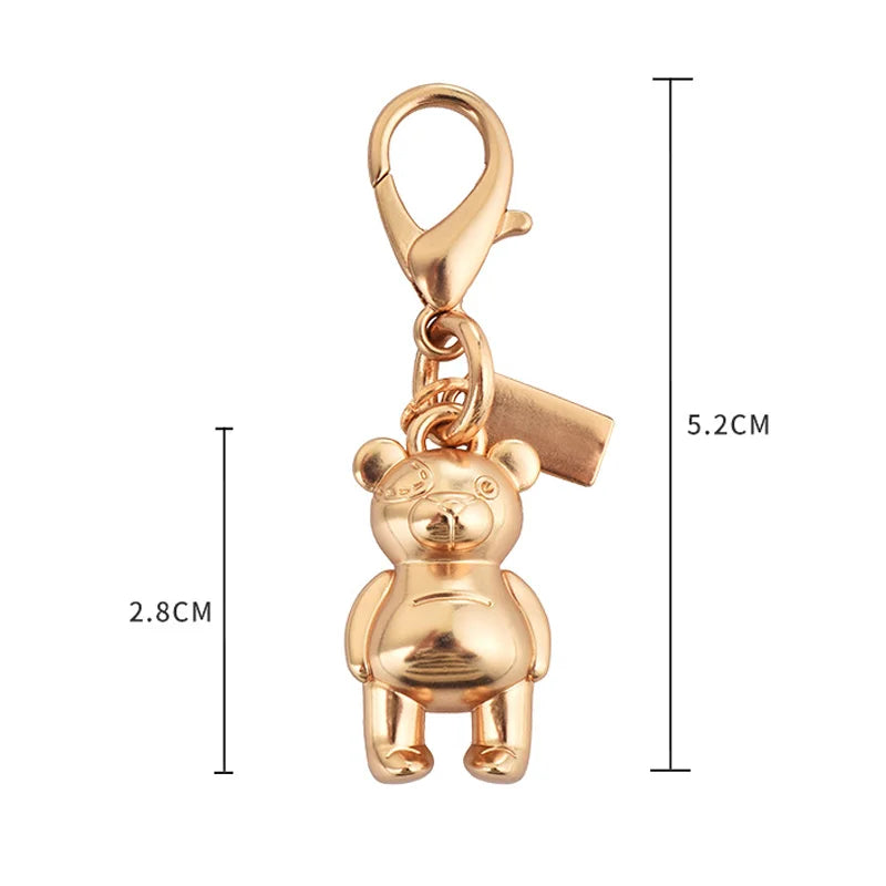 Mini Charm „Bear“ – Eleganter Schlüsselanhänger in Goldoptik